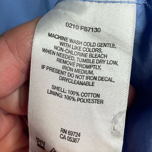 5 for $25🔥Columbia Button Front Blue Short Sleeve Shirt 3X - Picture 5 of 6